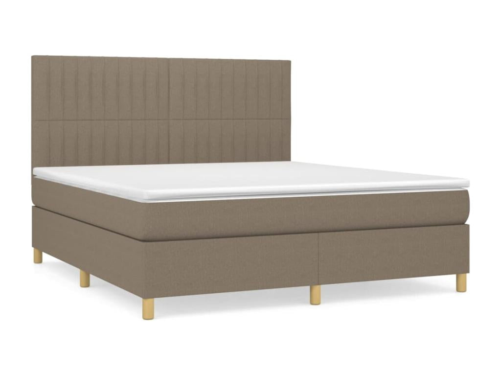 Upholstered bed base with Homelumiere mattress 180x200 cm Fabric
