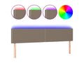 Bohometop LED Headboard 180x5x78/88 cm Fabric 28119SDHN