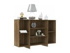 Brown Oak Buffet 120x30x75 cm Chipboard 49592IAFI