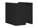 Bohometop - Black bedside table 45x50x50 cm engineered wood 53941TUAZ