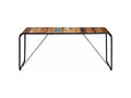 Homelumiere 180cm table made from reclaimed wood with black metal legs