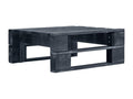 Black wooden garden pallet footrest 23866QHSF