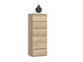 Bohometop CL6 chest of drawers Bohometop Oak 40 cm 6 drawers Bohometop Oak front 40x35x109 cm 18120NILC
