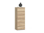 Bohometop CL6 chest of drawers Bohometop Oak 40 cm 6 drawers Bohometop Oak front 40x35x109 cm 18120NILC