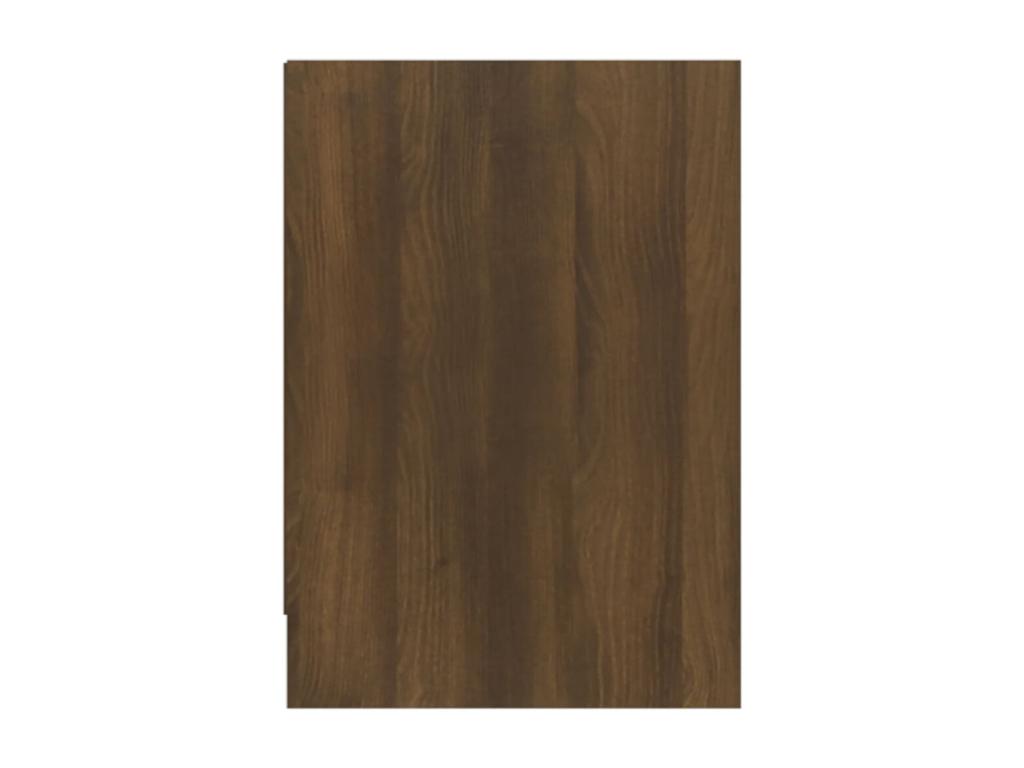 Brown Oak TV Stand 146.5x35x50 cm Chipboard 64940SEOJ