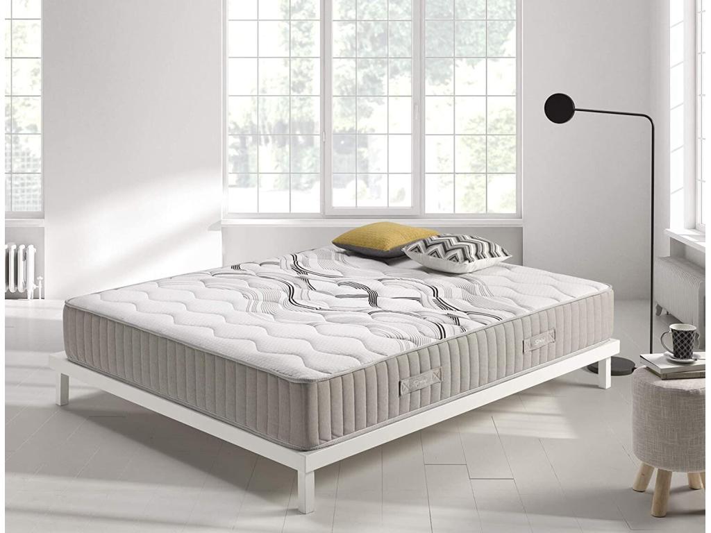 Homelumiere Spring Mattress 150x200 - Pocket springs and high-density HR foam - 26 cm thick - 11 comfort zones - Multi-layer system