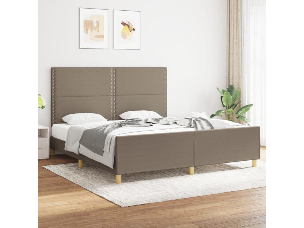 Bohometop bed frame with headboard, 180x200 cm, fabric, 31388VUCU