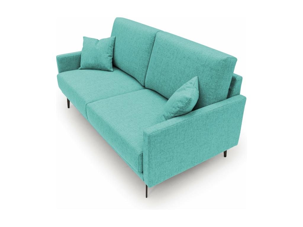 Bohometop Modern Sofa in Soft Waterproof Fabric T03 140 cm Aquamarine Green 62241HHUF