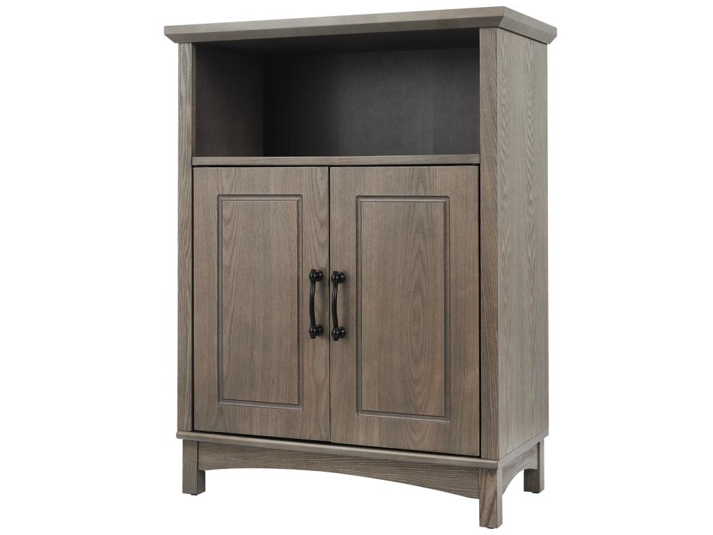 Homelumiere Home Homelumiere Farmhouse Wooden Floor Cabinet Salted Oak