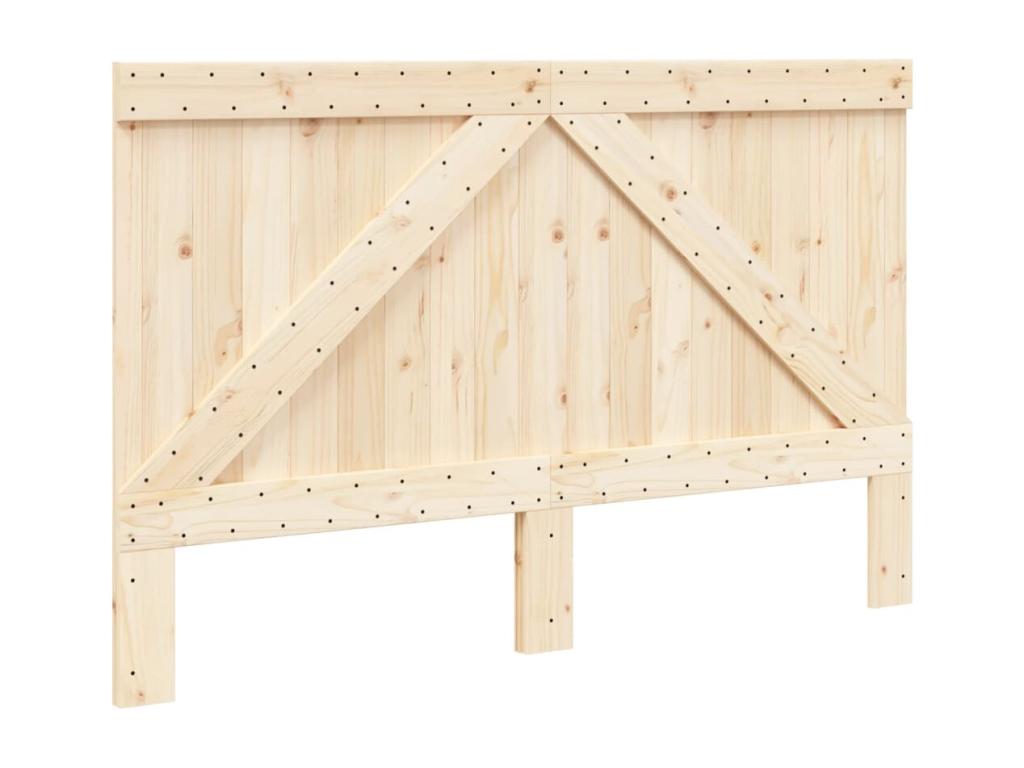 Headboard 160x104 cm solid pine wood 70768AQGB