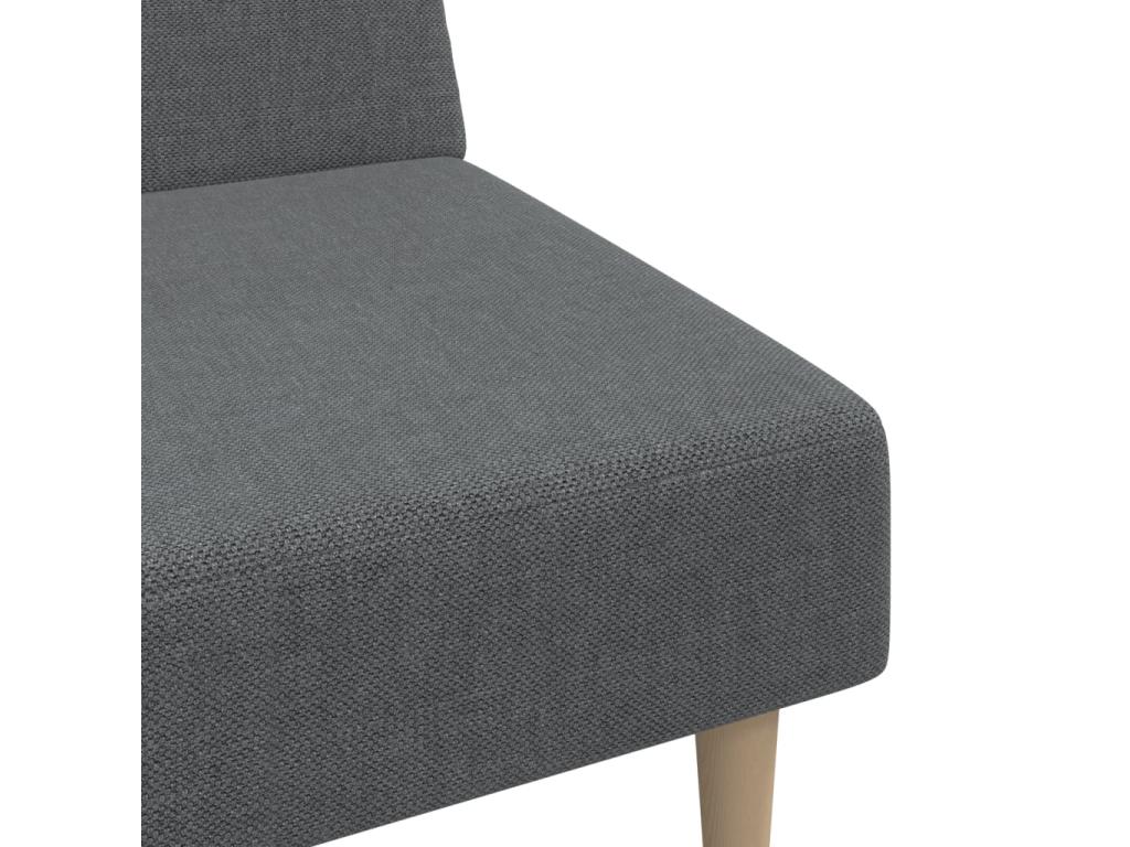 Light grey fabric 2-seater sofa bed 51566GLYA