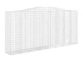 Arched gabion basket 400x50x180/200 cm Galvanized iron 38124CZGD