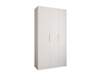 Bohometop 4 Hinged Door Wardrobe 245.5/130/50 3 Doors White/Gold 54327XVHB