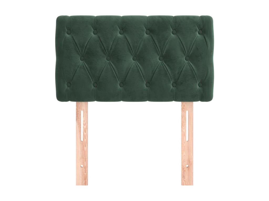Dark Green Headboard 80x7x78/88 cm Velvet