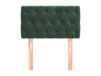 Dark Green Headboard 80x7x78/88 cm Velvet