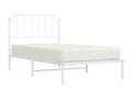 Metal bed frame with white headboard 100x200 cm 59473BCAF