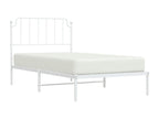 Metal bed frame with white headboard 100x200 cm 59473BCAF