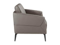 Dark grey leather armchair 5134 Homelumiere