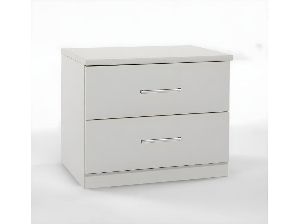 Set of 2 white bedside tables - Dimensions 52x40x38 cm 76179YSQJ