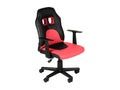 Office chair - Faux leather / Plastic - Black / Red - Fun