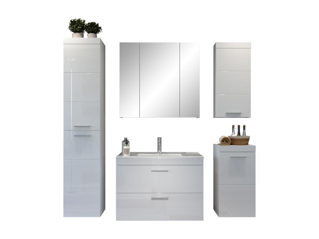 Wall cabinet - Melamine - White - 35 x 170 x 33 cm 02862GZWU