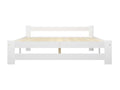 White Bed Solid Pine Wood 140x200 9