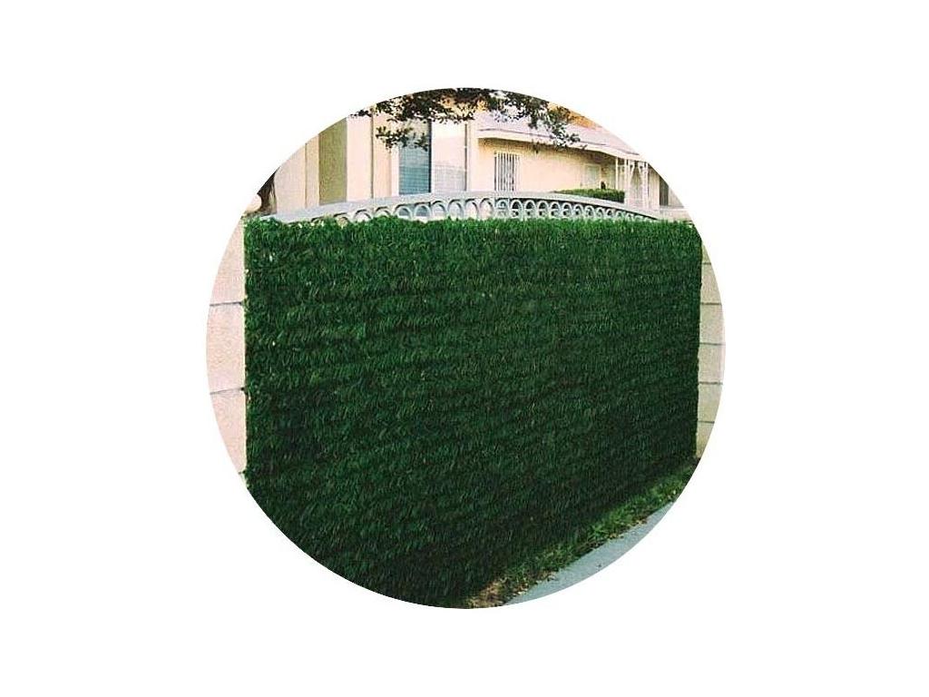 Artificial hedge, 140 strands, green thuja, in a roll, 1.2x3 m, pack of 6