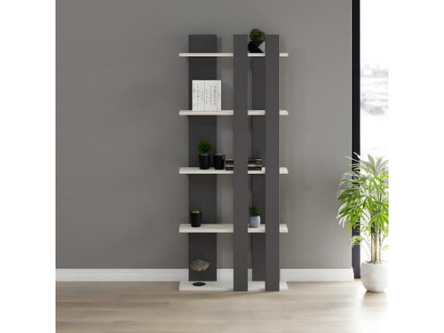 Bohometop Anthracite Bookcase 75x20x180 cm Bohometop 87121GBTL