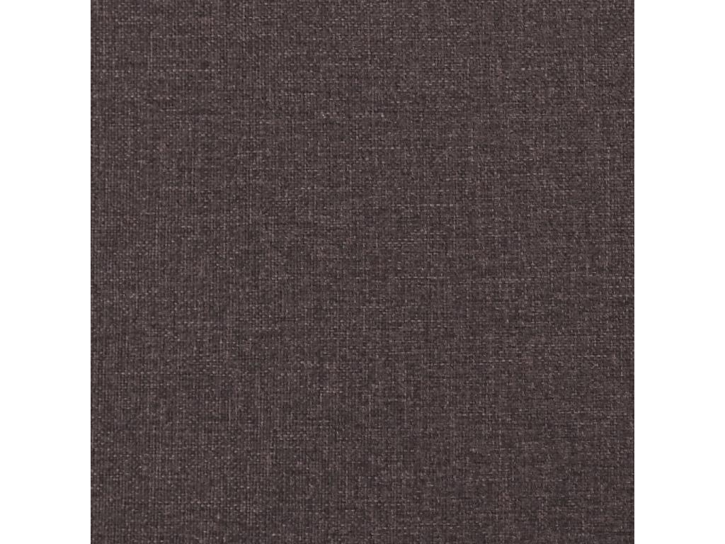 Bed frame without mattress, dark brown, 80x200 cm, fabric, 34501VQZJ