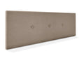 Homelumiere Smooth Fabric Headboard with Buttons 135x50cm for 120/135cm Beds - Earth