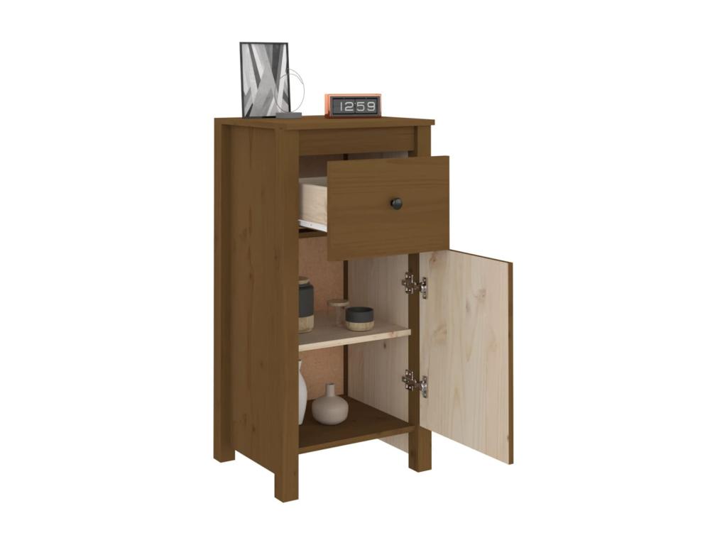Honey Brown Sideboard 40x35x80 cm Solid Pine Wood 57797ZFUP